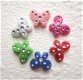 Mini vlinders met strass flatback ~ 11 mm ~ Roze - 2 - Thumbnail