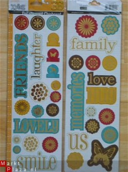 colorbok foil stamped chipboard friends - 1