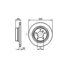 Remschijf Achteras BOSCH BMW 1 E81 E82 E87 E88 3 E90 E91 E92