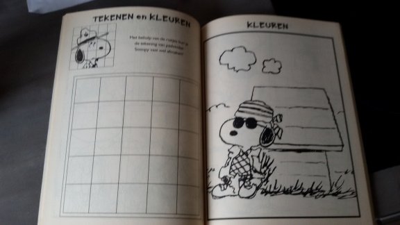 SNOOPY strips tekenen kleuren puzzelen - 3