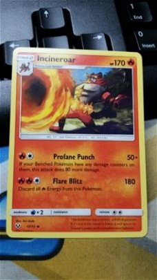 Incineroar  17/73 Uncommon S & M Shining Legends