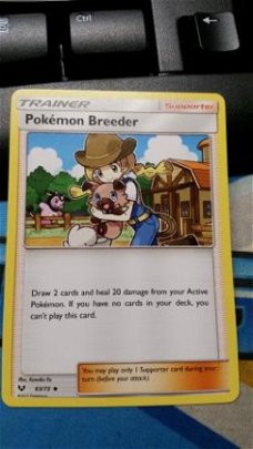 Pokemon Breeder  63/73  Uncommon S & M Shining Legends