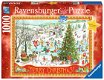 Ravensburger - Winter Wonderland - 1000 Stukjes Nieuw - 2 - Thumbnail