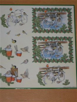 3D knipvel (A4) --- KERST --- MIREILLE / X248 --- VOGELS / VOGELTJES - 2