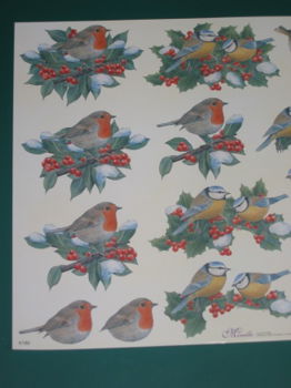 3D knipvel (A4) --- KERST --- MIREILLE / X180 --- VOGELS / VOGELTJES - 2