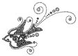 SALE NIEUW GROTE clear stempel Gem Stone Bird Swirls van Inkandinkado - 1 - Thumbnail