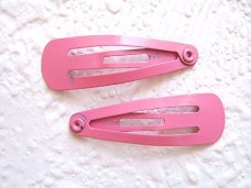 3 cm ~ Haarclip ~ Donker roze