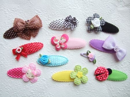 3 cm ~ Haarclip met pad ~ Zwart - 2