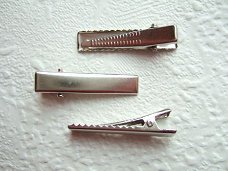 3 cm ~ Gladde alligator clip