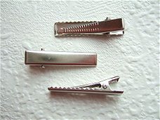 2,5 cm ~ Gladde alligator clip