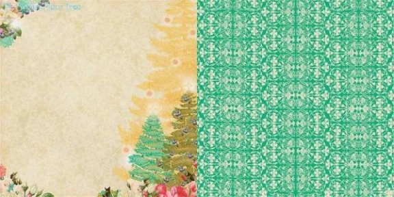 SALE NIEUW vel dubbelzijdig scrappapier Sugar Plum Tree / Sweet Season van Webster's Pages - 1