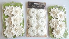 SALE NIEUW Set Alabastair & Allure Fabric Bling Flowers van Prima Marketing