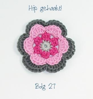 Hip gehaakt! gehaakte dubbele bloem - Afbeelding 5