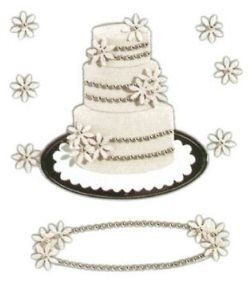 SALE NIEUW Jolee's Boutique Dimensional Stickers Wedding Cake. - 1