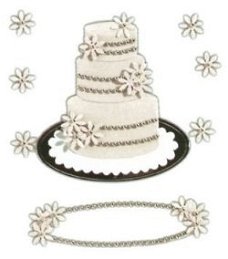 SALE NIEUW Jolee's Boutique Dimensional Stickers Wedding Cake.