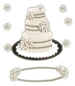 SALE NIEUW Jolee's Boutique Dimensional Stickers Wedding Cake - 1
