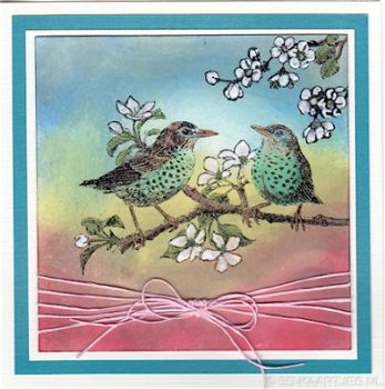 SALE NIEUW cling stempel set Sheet 141A + 141B Birds van Stampinback. - 5