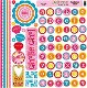 SALE NIEUW vel 12 inch Cardstock stickervel Yummy Alphabet van Bo Bunny. - 1 - Thumbnail