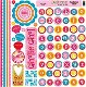 SALE NIEUW vel 12 inch Cardstock stickervel Yummy Alphabet van Bo Bunny.. - 1 - Thumbnail