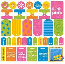 SALE! NIEUW Cardstock stickervel Lush Elements 12" van Creative Imaginations