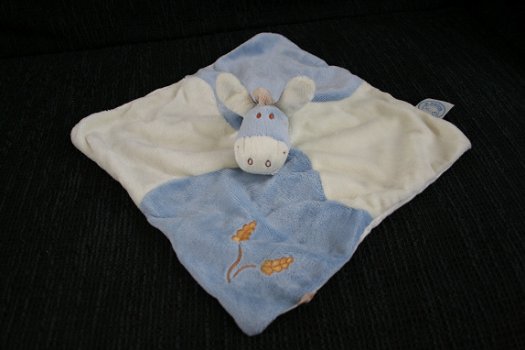 N006 – Noukies Ezel Paco knuffeldoek 30cm. - 1