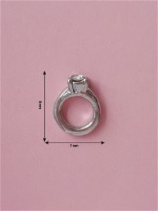 Bedel / Charm 0153, Zilveren ring