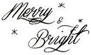 SALE NIEUW clear stempel Christmas Merry & Bright van Kaisercraft - 1 - Thumbnail