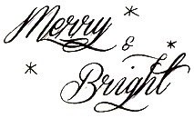 SALE NIEUW clear stempel Christmas Merry & Bright van Kaisercraft.