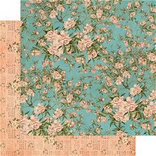 SALE NIEUW vel dubbelzijdig scrappapier Cherry Blossom Bird Song van Graphic 45