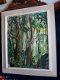 Gouache / aquarel Artistiek bosgezicht uit de jaren 50 - 1 - Thumbnail
