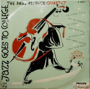 LP - The Dave Brubeck Quartet - Jazz goes to College - 0
