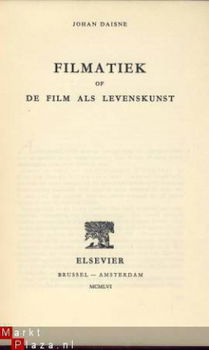 JOHAN DAISNE**FILMATIEK OF DE FILM ALS LEVENSKUNST**1956 - 2