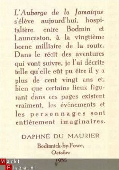 DAPHNE DU MAURIER+L'AUBERGE DE LA JAMAÏQUE+DAPHNE DU MAURIER - 3