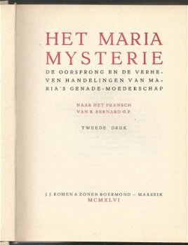 ROGATIEN BERNARD O.P.**HET MARIA-MYSTERIE**MYSTERE DE MARIE* - 2