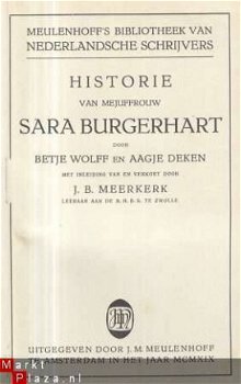 WOLFF EN DEKEN**HISTORIE VAN MEJUFFROUW SARA BURGERHART - 4
