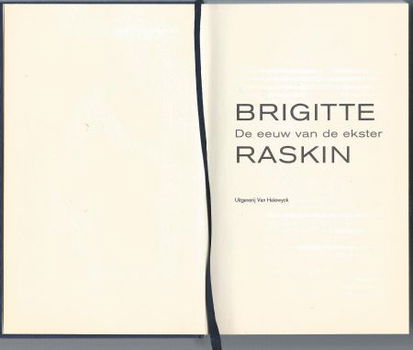 BRIGITTE RASKIN**DE EEUW VAN DE EKSTER*PAARSE HARDCOVER*HALE - 3