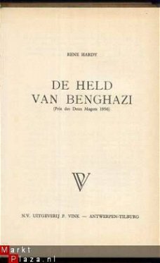 RENE HARDY**DE HELD VAN BENGHAZI**PRIX DEUX MAGOTS 1956*VINK