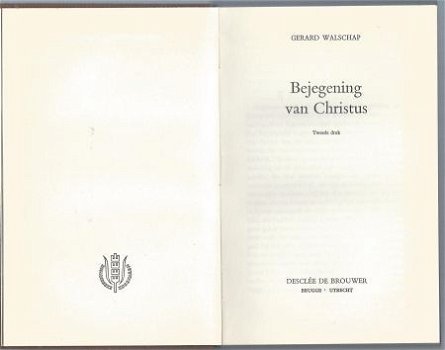 GERARD WALSCHAP**DE BEJEGENING VAN CHRISTUS**TEXTUUR LINN - 3