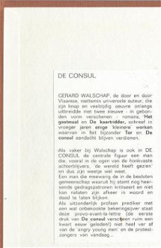 GERARD WALSCHAP**DE CONSUL**RODE TEXTUUR LINNEN BOEKBAND - 2