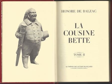 HONORE DE BALZAC**LA COUSINE BETTE*LE TRESOR DES LETTRES FR - 1