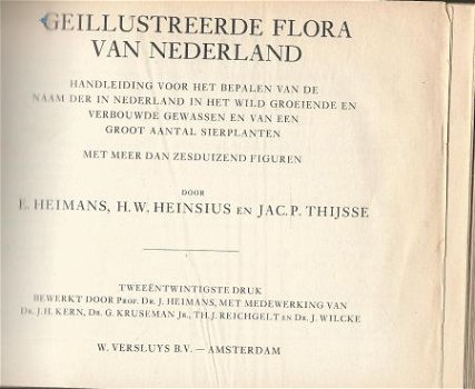 HEIMANS+HEINSIUS+THIJSSE*1983*GEÏLLUSTREERDE FLORA NEDERLAND - 3