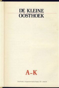 DE KLEINE OOSTHOEK**OOSTHOEK'S UITGEVERSMIJ BV UTRECHT** - 2