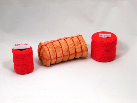 Cordel de carnicero de algodón, color rojo tommallas nl - 2