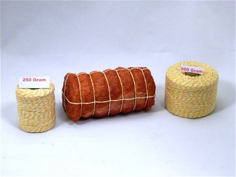 Metzger Fleisch Schnur 100% Baumwolle Rollbraten Schnur Gelb - 2