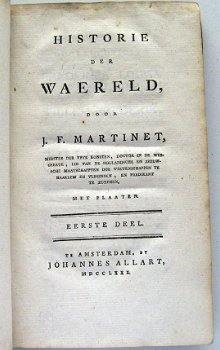 Historie der Waereld 1780-88 - 9 DELEN COMPLEET 34 gravures - 2