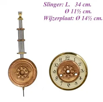 =Slinger + wijzerplaat = regulateur = 27798 - 0