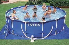 Intex Framepool rond 366 CM en 76 CM hoog direct leverbaar - 1