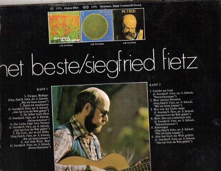 Siegfried Fietz ‎– Het beste van Siegfried Fietz - vinylLP- N MINT-1976- review copy -Never played - 1