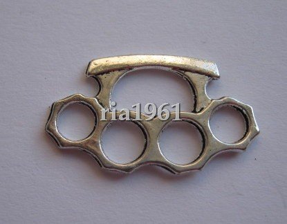 bedeltje/charm mannen : boksbeugel - 25x14 mm - 1