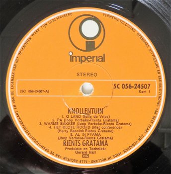 LP: Rients Gratema - Knollentuim (Imperial, 1971) Cabaret - 3